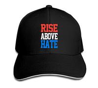 Hittings Unisex Rise Above Hate John Cena Adjustable Peaked Béisbol Caps Hats Black