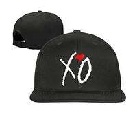 Hittings Unisex XO Weeknd Baseball Hat Flat Billed Cap Snapback (8 colours) Black