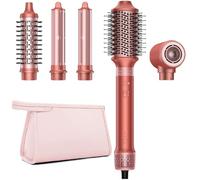 HITTIONA 5 en 1 Cepillo Secador，Multifunzione moldeador moldeador Desmontable Air Styler Set con Rizador Automático para Cabello Liso y Rizado, Volumen, Bolsa de Viaje