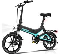 HITWAY 16" Bicicleta eléctrica, E Bike 250W Plegable eléctrica, con Asistencia de Pedal, con batería de 7,8Ah/36V, sin Acelerador, para Adolescentes y Adultos