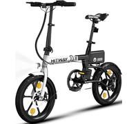 HITWAY 16" Bicicleta Eléctrica Plegable, E Bike de Ciudad con Motor de 250W, 25 km/h, Bateria de 324Wh para Bicicletas Eléctricas para Adultos, BK35S