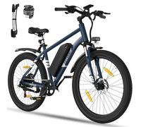 HITWAY 27,5"/26" Bicicleta Eléctrica para Adultos, Bicicleta de montaña eléctrica Batería extraíble de 36V13Ah/48V15Ah, transmisión - 7 velocidades, Rango de Crucero 60-100km