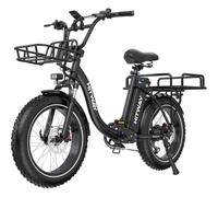 HITWAY BK6S Plus Bicicleta Eléctrica 20" Fat Tire, 48V 27Ah, Sensor de Par | Sensor de par inteligente, batería 48V 27Ah, frenos hidráulicos y neumáticos Fat Tire 20×4.0 para mayor confort.