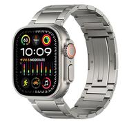 HITZEE Correa Titanio Premium Compatible con Correa Apple Watch 49mm 46mm 45mm 44mm 42mm, Band de Titan para Hombre para Apple Watch Ultra 3/2/1 49mm SE 3-1 Serie 11 10 9 8 7 6 5 4 3 2 1, Titanio