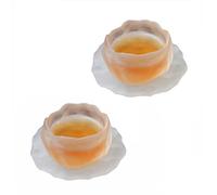 HIUHIU Tazas De Cristal para Sake Set De Tazas De Sake Estilo Japonés Tazas De Té Soju Saki Tazas De Cristal Tazas De Vino Mini Tazas para Beber,Clear