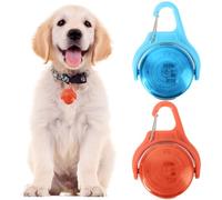 HIULLEN 2PCS LED para Perro, LED recargables para collar de perro con clip, seguridad para mascotas de color, pasear al perro, senderismo, correr, trotar