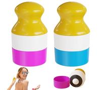 HIULLEN Aplicador De Crema Solar Infantil Rellenable, 2 Unidades De Aplicador Suncreen Roller Rellenable Para LocióN Corporal, Aplicador De ProteccióN Solar PortáTil Para Adultos, NiñOs Y Viajes