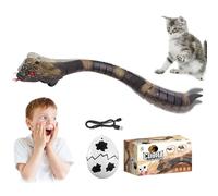 HIULLEN Serpiente con Control Remoto, Serpiente Cobra con Control Remoto RC, Juguete de Serpiente con Control Remoto, Serpiente remota con Lengua retráctil y Cola oscilante para Bromas(Gris)