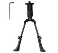 HIULLEN Soporte para bicicleta con dos patas, doble altura regulable de 24 a 28 pulgadas, soporte para bicicleta de montaña, bipitas, soporte para bicicleta de montaña, bicicleta eléctrica, bicicleta