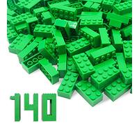 HIUME 140 Bloques - Set de Bloques 2x4 clásicos, compatibles con Las Mejores Marcas, Coloridos, para niños y Amantes de Moc - Verde