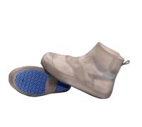 HIUOUIH Cubre Zapatos Impermeable Lluvia Cubrezapatos Impermeable Protector Calzado Lluvia Antidesliza Cubrecalzado Lluvia Reutilizable Cubrecalzado para Días Lluvioso Nieve Hombres, Mujeres, L