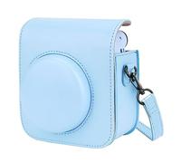 HIUOUIH Funda Protectora para Fujifilm Instax Mini 12 Camara Case con Bolsillo y Correa Ajustable, Azul