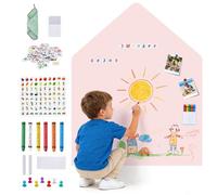 HIUYRFS Adhesivo magnético para pizarra con rompecabezas magnéticos divertidos para niños, autoadhesivo, adecuado para papeles pintados de decoración del hogar y salas de juegos infantiles, escuela