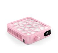 HIUYRFS - Aspirador de uñas, 5500 rpm, aspirador compacto profesional con filtro, herramientas y accesorios, aspirador de uñas potente para manicura, pedicura, salón de manicura personal (rosa)