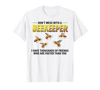 Hive Bees Honeybee Honeycomb Don't Mess with A Beekeeper Camiseta