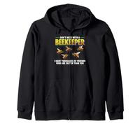 Hive Bees Honeybee Honeycomb Don't Mess with A Beekeeper Sudadera con Capucha