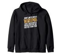 Hive Bees Honeybee Honeycomb Don't Mess with A Beekeeper Sudadera con Capucha