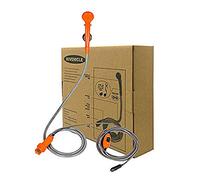 HiVehicle Ducha Portátil Exterior Camping Ducha Coche Set de Ducha, 12V Unidad de Bombeado y Filtrado al Cargador de Mechero Adaptador para Limpieza de Coche, Ducha de bebé, Escalada, Perro, Flores