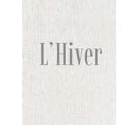 Hiver Decorative Book: A French-Inspired Winter Coffee Table & Shelf Styling Accent (Neutral Wool Cover)