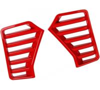 Hiverni Car Front Grille for Toyota for Tacoma 2024 2PCS Carbon Fiber Look Fog Light Side(Rojo)