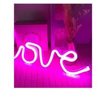 Hiverni luz de neón de dormitorio Lámpara de luz nocturna con forma amor para letreros neón, doble potencia(Neon-3)
