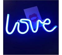 Hiverni luz de neón de dormitorio Letrero de neón para luces para LED con forma amor, luz nocturna, lámpara doble alimentación para bodas en interiores(Neon-1)