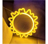 Hiverni luz de neón de dormitorio Luces de neón puesta para sol y mar, decoración habitación, iluminación letreros estéticos