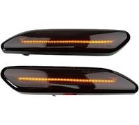 Hiverni Luz indicadora de espejo lateral para MINI R60,para COUNTRYMAN R61,para PACEMAN, 2 luces intermitentes agua corriente Indicador del espejo(Negro)