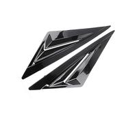 Hiverni Panel de alerón Ventana Cuarto Rejilla ventilación Lateral Trasera para Hyundai para Elantra Avante CN7 2020 2021 Accesorios(Black B)