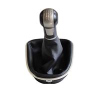 Hiverni Para asiento para Altea para León II para Toledo III 2004-2012 perilla de cambio marchas Manual palo bota polaina cuero completa(5 Gears)