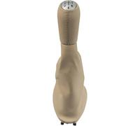 Hiverni Para Renault Para Clio III 2005-2009 Para Megane II 2002-3009 Para Scenic 2003-2006 Pomo de palanca cambios cuero Funda fuelle para(Matte Beige)