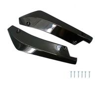 Hiverni Parachoques Delantero y Trasero Universal para Coche difusor de alerón Divisor Protector contra arañazos Aletas Fibra Carbono(Negro)