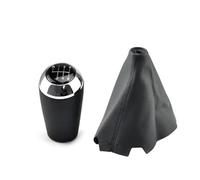 Hiverni Perilla de cambio marchas 5/6 velocidades compatible con para Mazda 3 BK BL 5 CR CW 6 II GH CX-7 ER MX-5 NC III MT Accesorio palanca cuero bola cabeza(Prata,6 Speed B)
