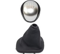 Hiverni Perilla de cambio marchas manual para coche, ABS, color plateado, 5/6 velocidades,balonmano cromado para Kia para Forte Koup(6 Speed Silver Pair)