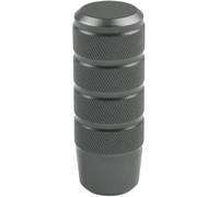 Hiverni Perilla de cambio marchas universal antideslizante 95 mm, perilla palanca cambios moleteada aluminio para transmisión manual(Light Black)