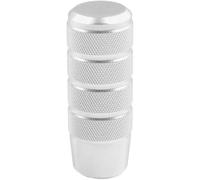 Hiverni Perilla de cambio marchas universal antideslizante 95 mm, perilla palanca cambios moleteada aluminio para transmisión manual(Prata)
