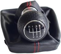 Hiverni Perilla de palanca cambios manual para A4 B6 B7 2000 2001, 5 6 velocidades, con cubierta cuero a prueba(6 Speed)