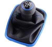 Hiverni Pomo de cambio marchas 5 velocidades, funda piel sintética para VW para Golf 4 IV para MK4 GTI R32 para Bora para Jetta MT(Azul)