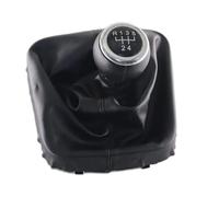 Hiverni Pomo de palanca cambios cuero cromado para coche, funda protectora para maletero, accesorios decoración para VW para GOLF 5 MK5 2004-2008(5 speed set)