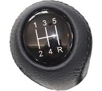 Hiverni Pomo de palanca cambios cuero PU 5/6 velocidades para coche, funda protectora para maletero para MAZDA 6 II GH 2007-2012(5 Speed Knob Black)