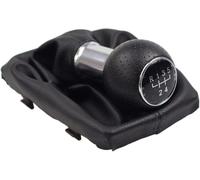 Hiverni Pomo de palanca cambios para coche,cubierta funda polaina negra para línea roja 5/6 velocidades,para A4, B6, B7,2000-2004,2005-2008(Black-5 Speed)