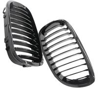 Hiverni Rejilla delantera para BMW E46 de 2 puertas (modelos Facelift, 2003-2006) 51137064317. riñón para parachoques(Glossy Black)