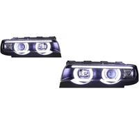 Hivernoi Faros para automóviles Conjunto de faros delanteros para BMW Serie 7 E38 1998-2002 Faros coche