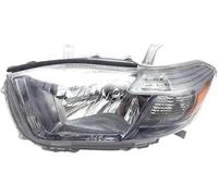 Hivernoi Faros para automóviles Conjunto de faros delanteros para Toyota para Highlander 2008 2009 2010(Gris,L)