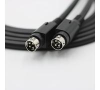 HiVi-Swan D100 & Edifier R1700BT - Cable de enlace para altavoz maestro-esclavo, 4 pines macho a macho, cable de audio de cobre puro de alta flexibilidad, cable de interconexión de doble blindaje