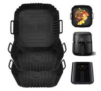 Hivio 3 moldes de silicona para freidora de aire caliente, accesorios para freidora de aire caliente, accesorios para Philips Essential Airfryer - 4.1L6.2L/Philips Airfryer 2000 Serie 4,2L/6,2L/COSORI