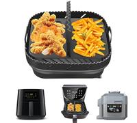Hivio Airfryer Molde de silicona para Philips Airfryer XL 6,2 L/Ninja Speedi ON400EU, accesorio para airfryer molde de silicona para freidora de aire caliente con separadores para freidora de aire