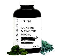 Hivital Espirulina y Chlorella 3000 mg 240 Comprimidos Veganos