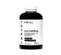 Hivital Foods CLA Ácido Linoleico Conjugado 3000 mg por dosis 180 Perlas de Aceite Vegetal de Cártamo (2 meses)