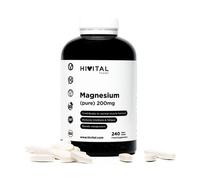 Hivital Foods Magnesio puro 200 mg procedente de Citrato de Magnesio 240 comp (8 meses)